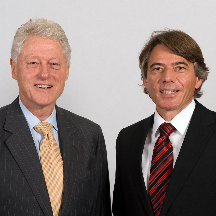Dr. Mario Krause mit William Jefferson Bill Clinton